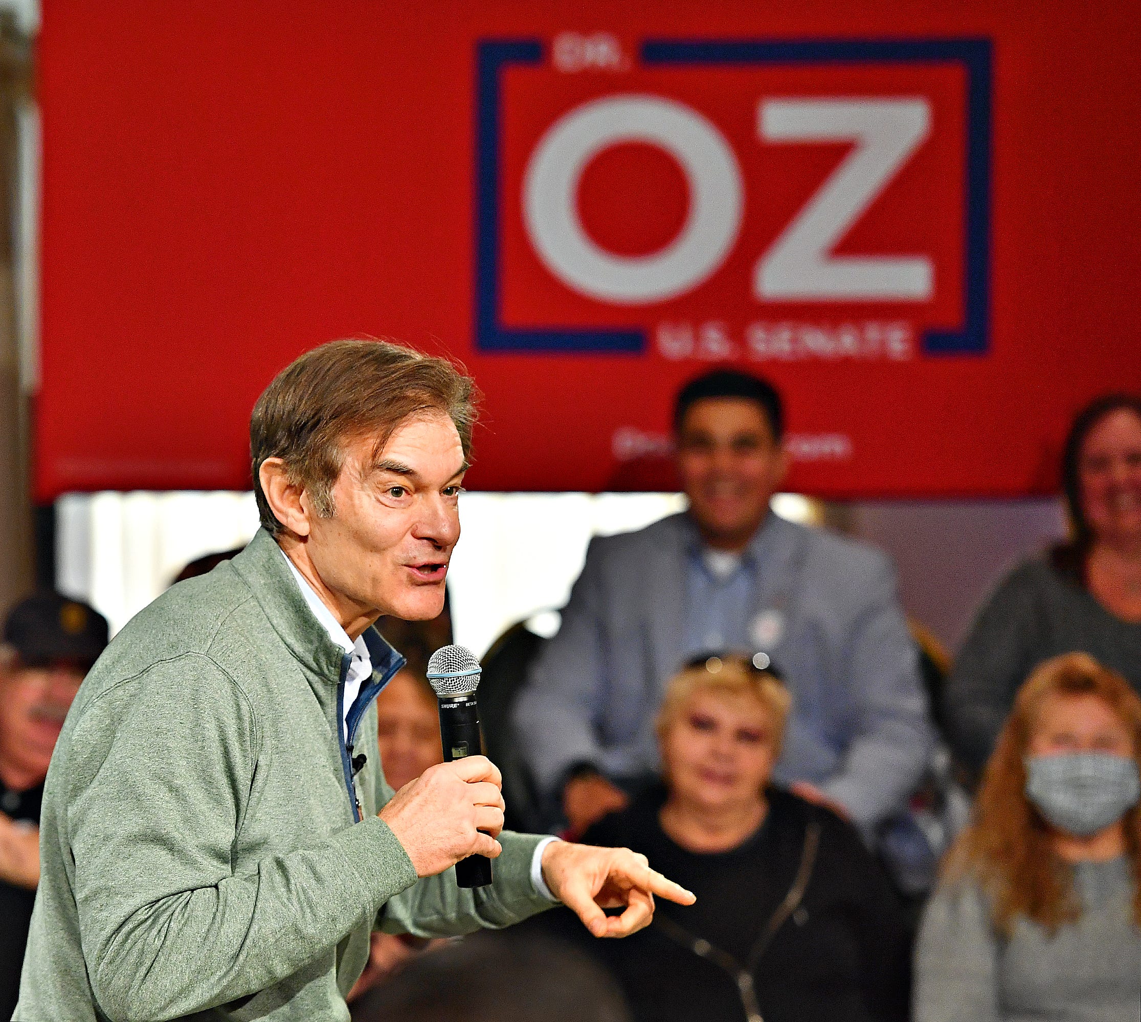 Dr. Mehmet Oz makes the fourth stop along his campaign trail, for the Pennsylvania U.S. Senate seat resigned by U.S. Sen. Pat Toomey, at Wisehaven Event Center in Windsor Township, Saturday, Feb. 5, 2022. Dawn J. Sagert photo
