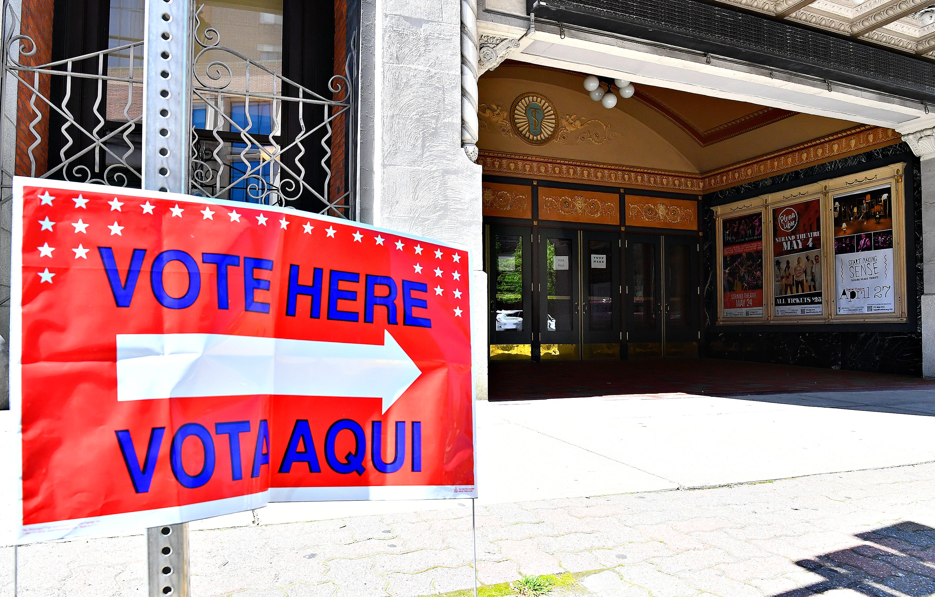 York City Precinct 5, is shown at the Appell Center for the Performing Arts is shown during Primary Election Day in York City, Tuesday, April 23, 2024. (Dawn J. Sagert/The York Dispatch)