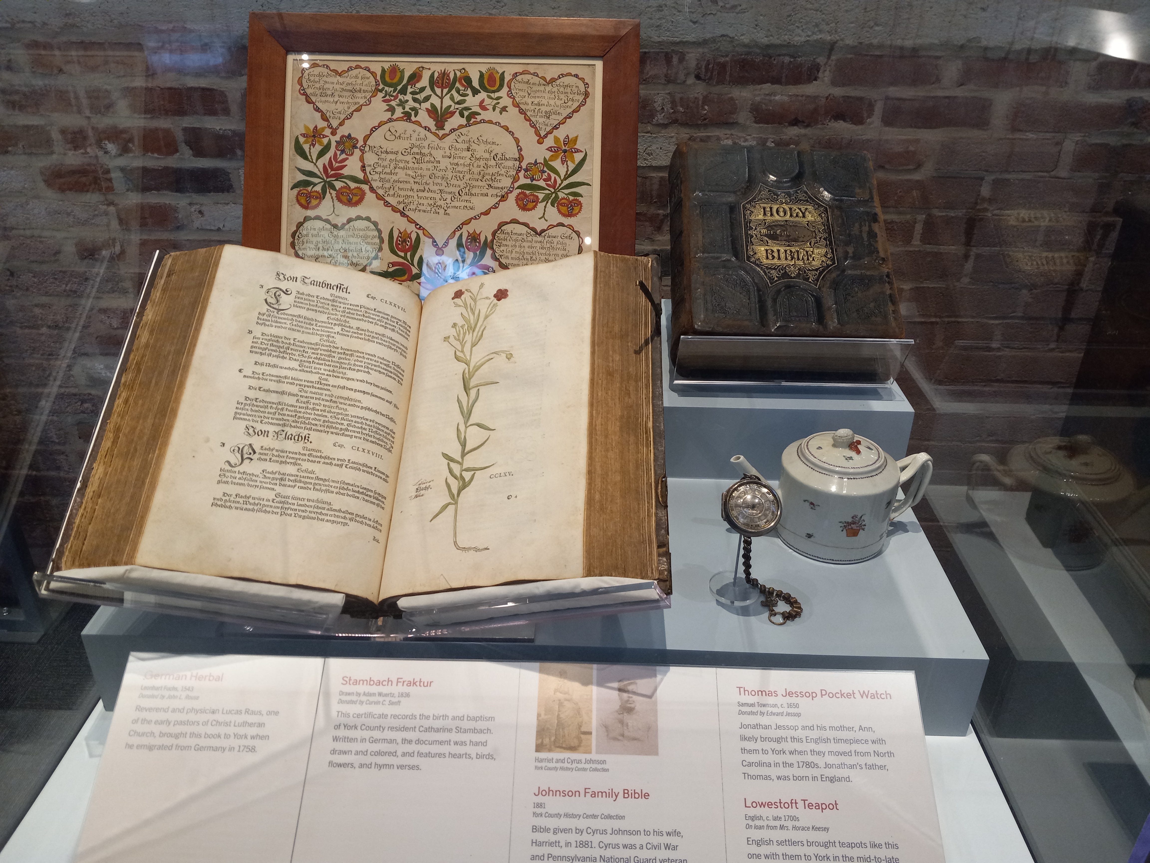 A book on herbs printed in the 1500s is one of the oldest pieces to make the move to the new York County History Center.