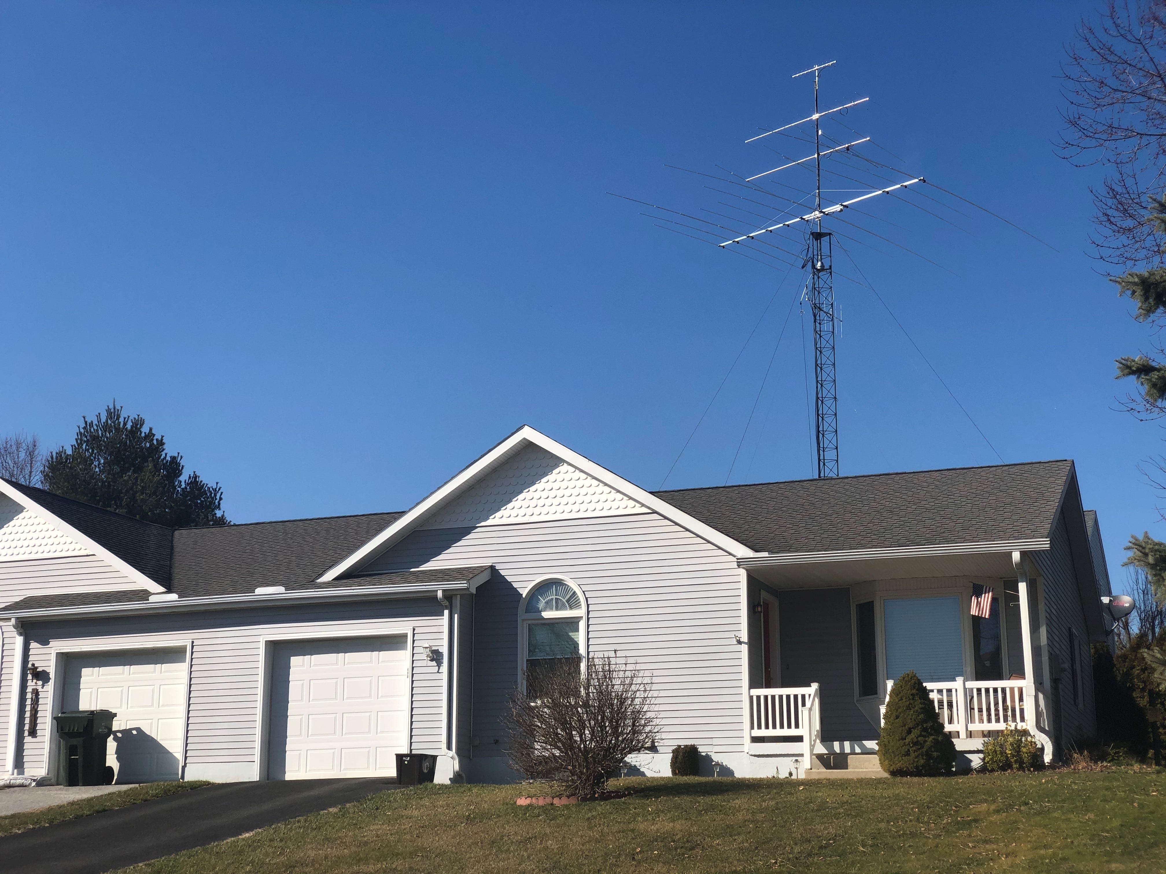 Residents of White Rose Lane in Windsor Township are upset about this amateur radio tower in their neighbor's yard.
