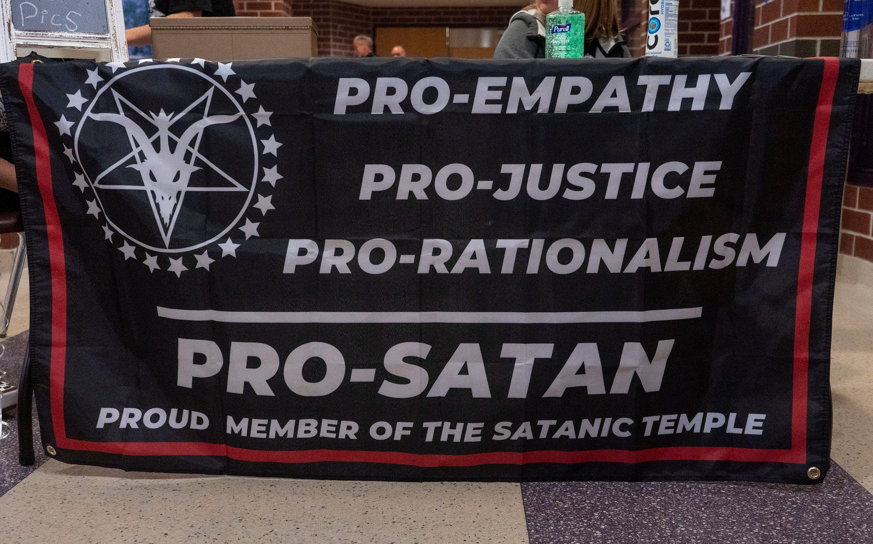 The Satanic Temple's back to school event at Northern High School in Dillsburg on Saturday, Sept. 24, 2022.
