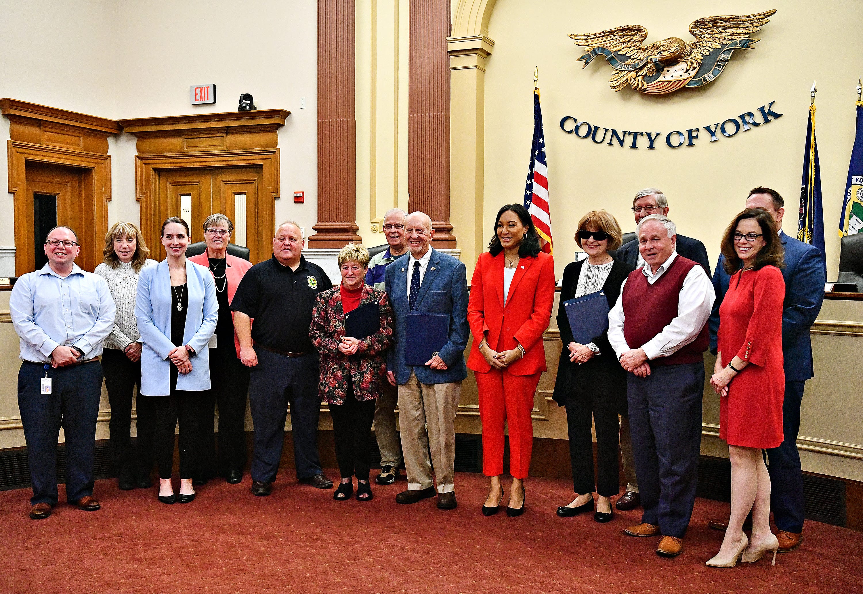 Five York County recipients are inducted into the Pennsylvania Voter Hall of Fame, for voting in general elections for 50 consecutive years, at York County Administrative Center in York City, Monday, Oct. 17, 2022. Dawn J. Sagert/The York Dispatch